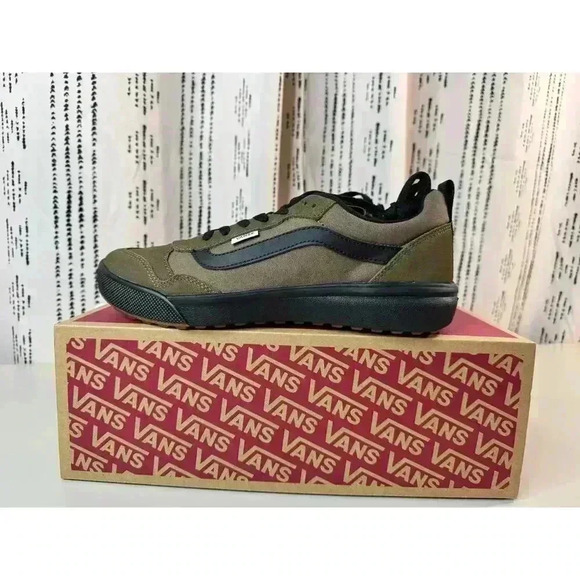 Vans Men's Range EXP Sneaker Sz 7 New In Box Outdoor Hike Suede Olive Black - Picture 2 of 14